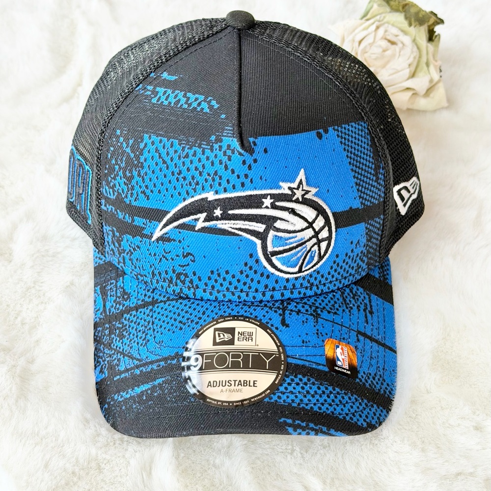 New with tags ORLANDO MAGIC official NBA gear Blue and Black Adjustable Cap